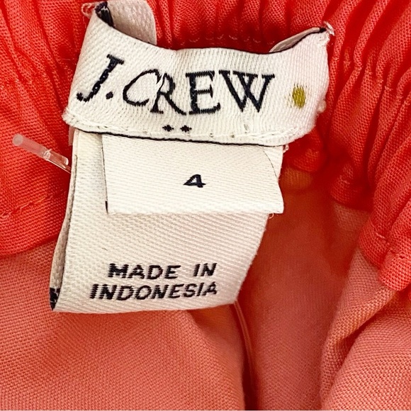 J. Crew Ruffled Knee Length Tiered Ruffle Coral Skirt - Picture 5 of 7